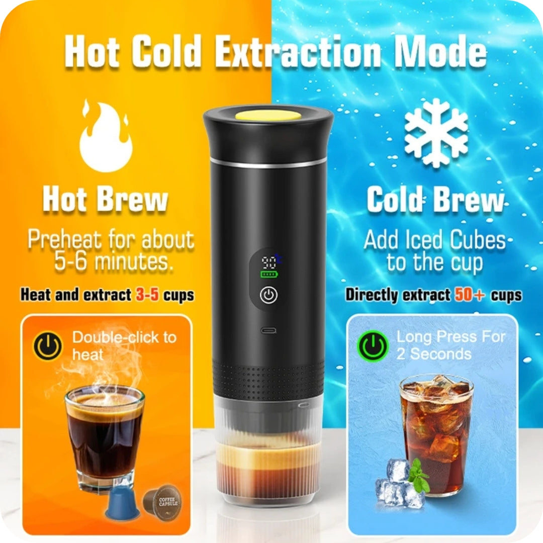 Cafetera eléctrica portátil inalámbrica